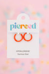 Colored Huggies Earrings