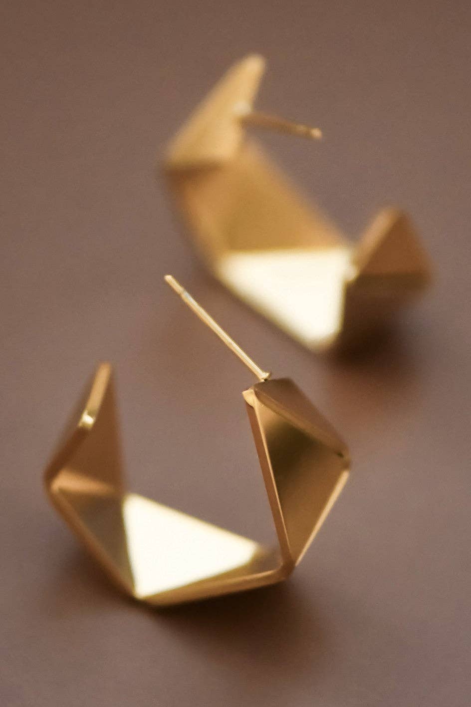 Jagged Hoop Earrings