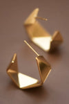Jagged Hoop Earrings