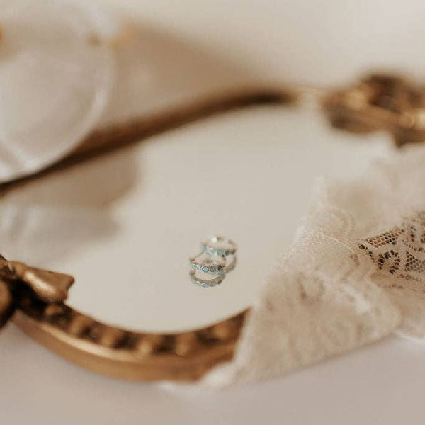 Gaby Turquoise Hoops