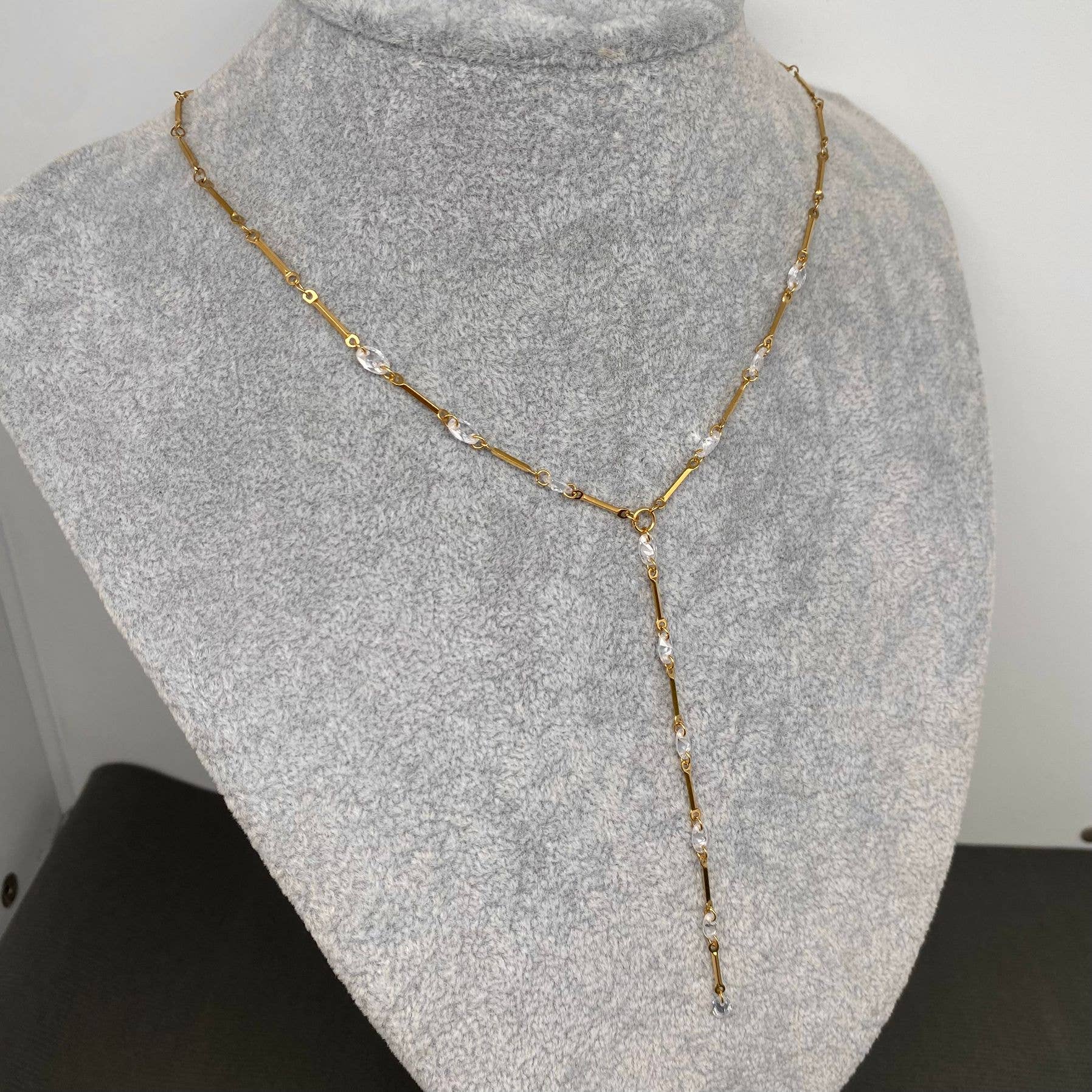 Linked Y Necklace