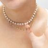Round Stone Dangle Necklace