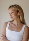 Sylvie Pearl Huggie Hoop