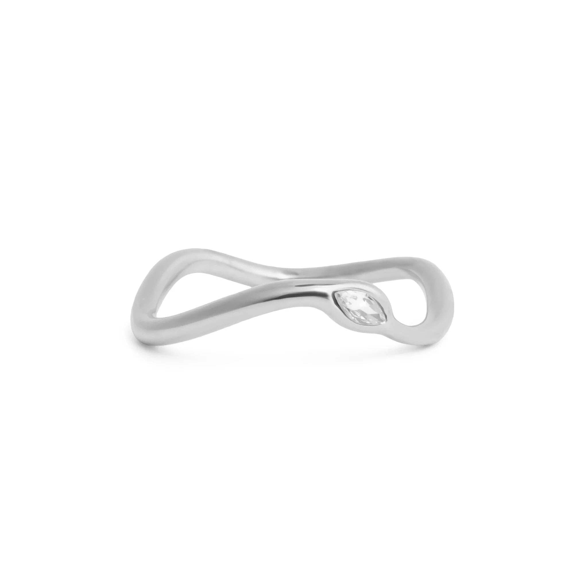 Stone Abstract Stacking Ring
