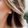 Herkimer Diamond Wrapped Earrings