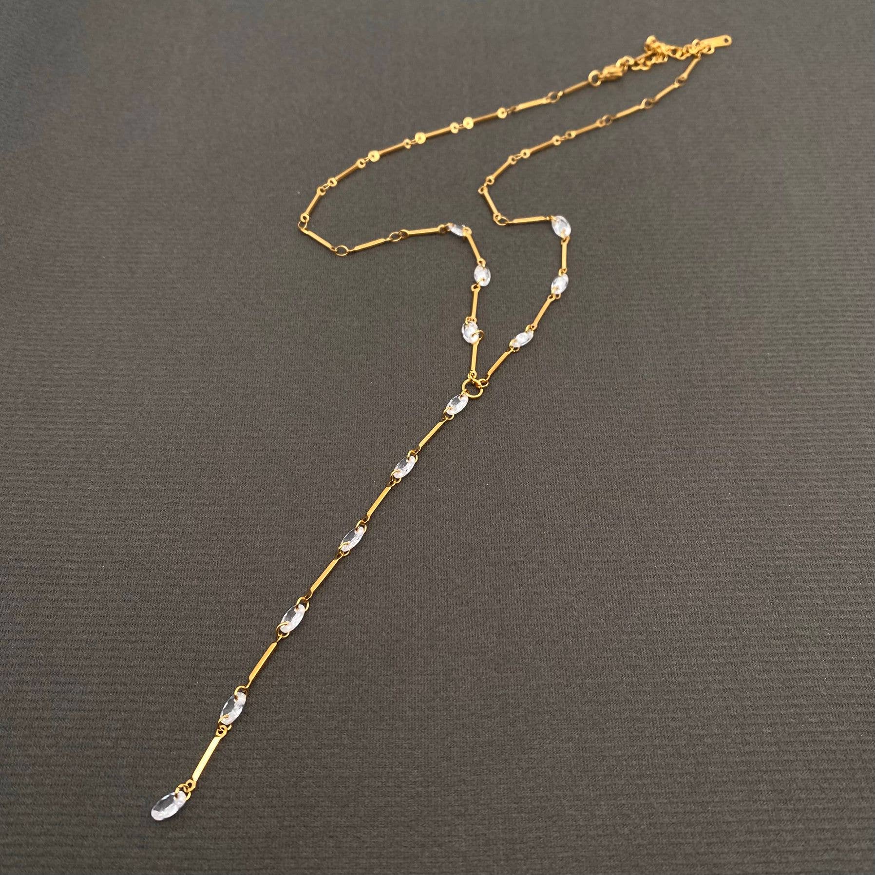 Linked Y Necklace