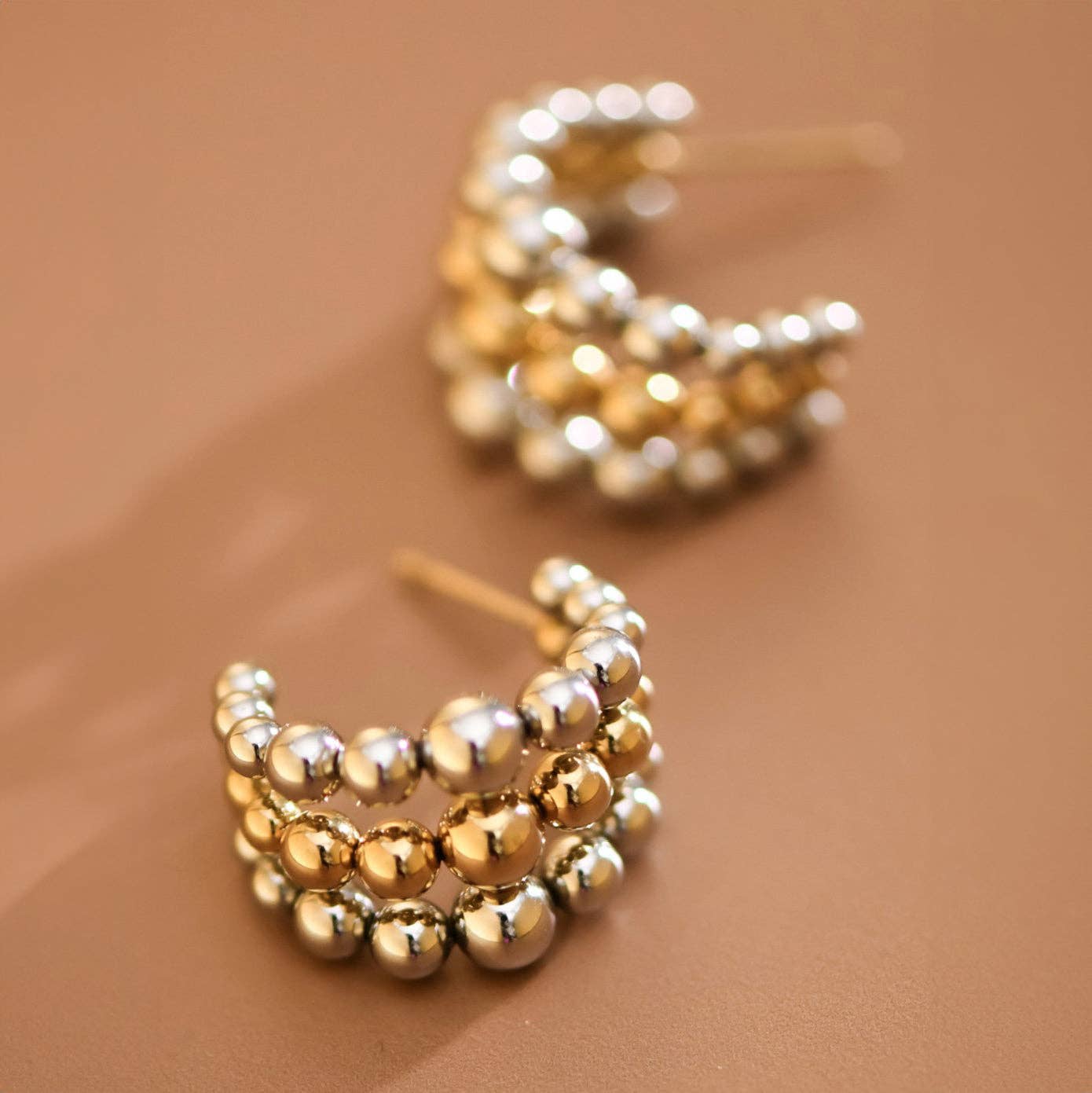 Dottie Dual Tone Hoops