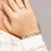 Triple Stone Fluted Stacking Ring