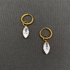 Marquise Huggie Earrings
