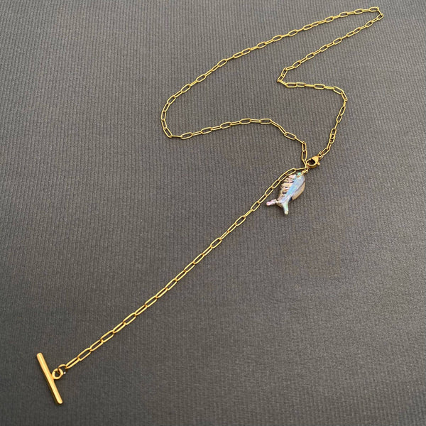 Shell Fish Y Necklace