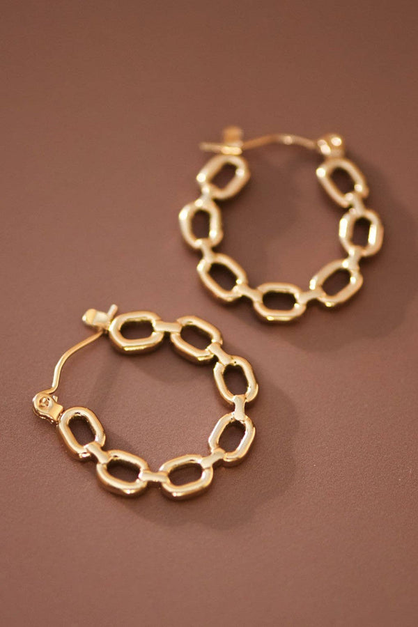 Margot Link Hoop Earrings