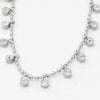 Round Stone Dangle Necklace