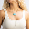 Turquoise Charm Bolo Necklace