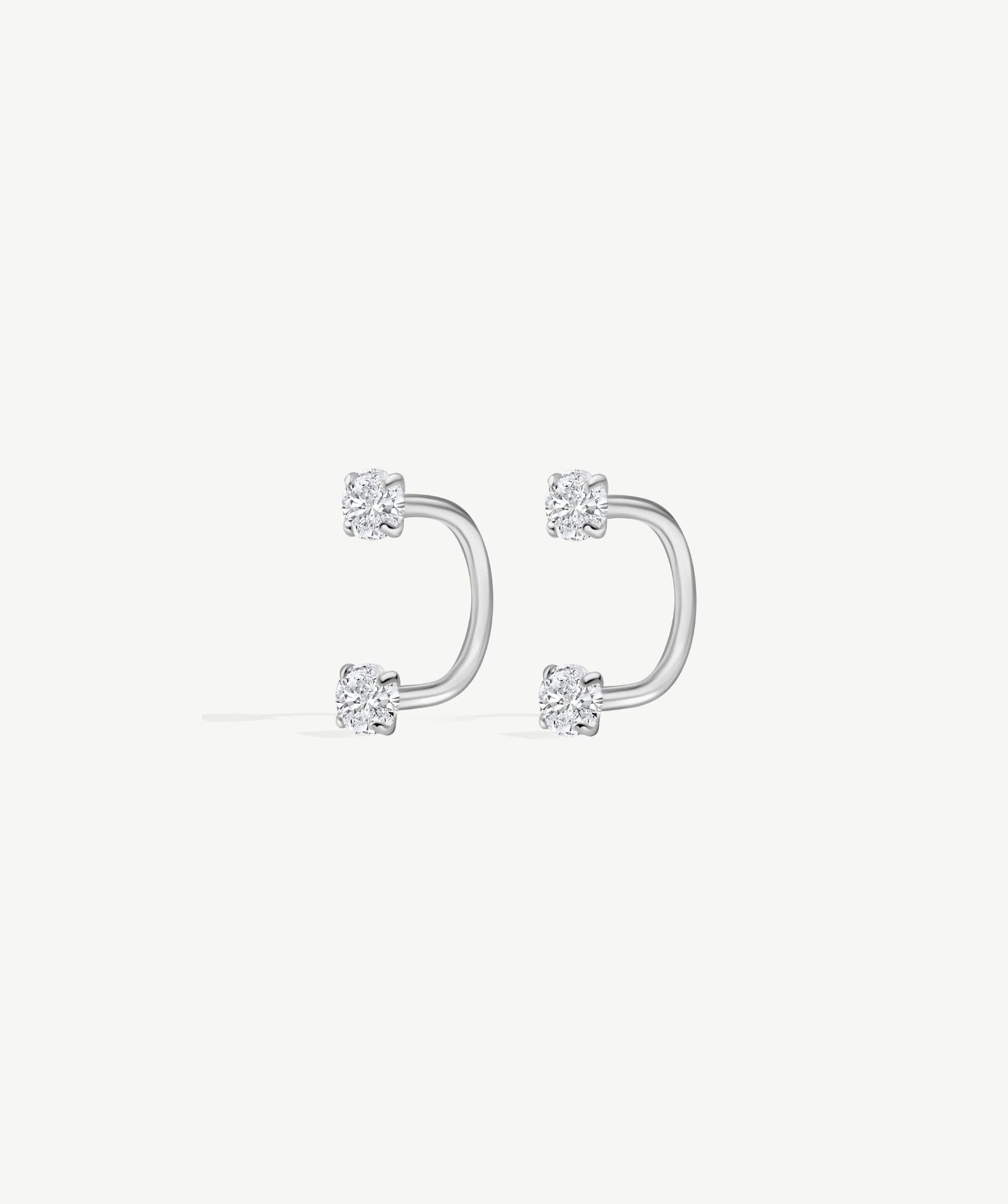 Bold Arc Hoop Earrings