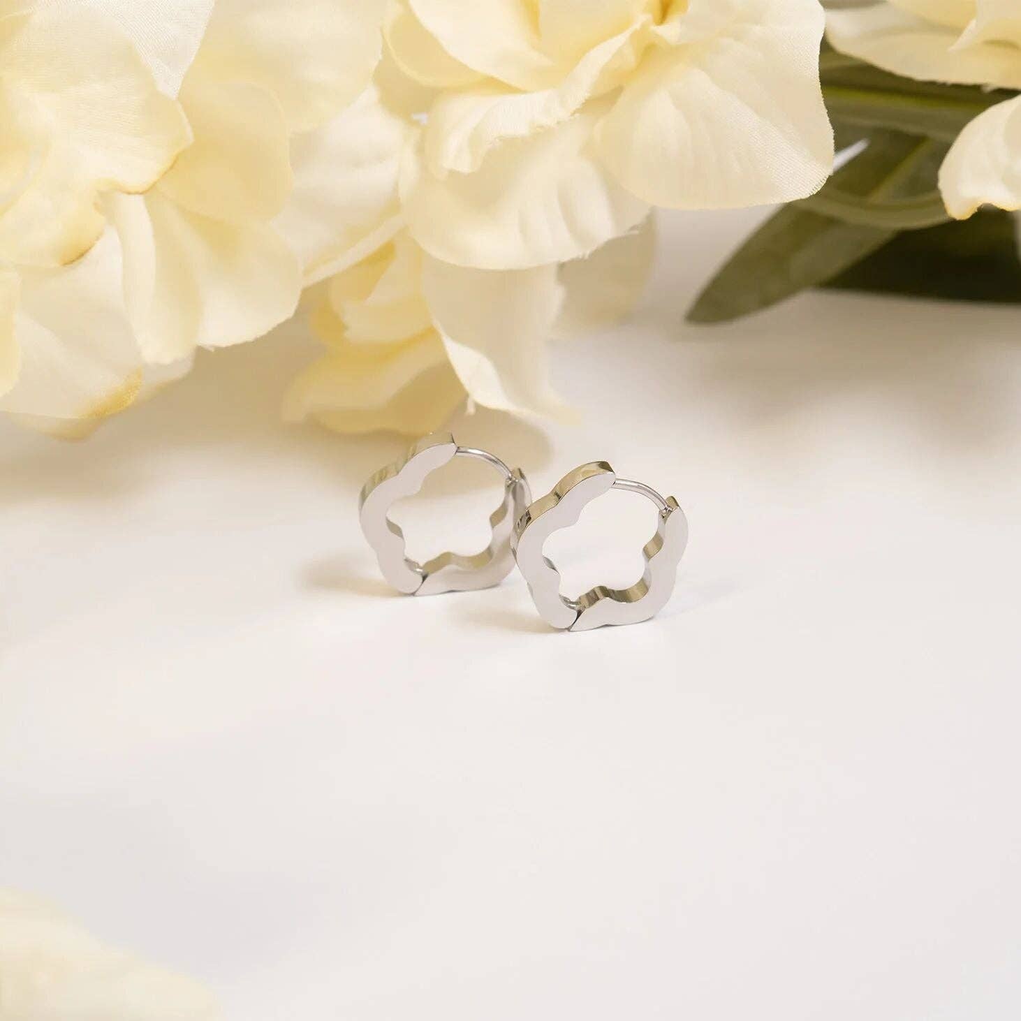 Flora Huggie Earrings