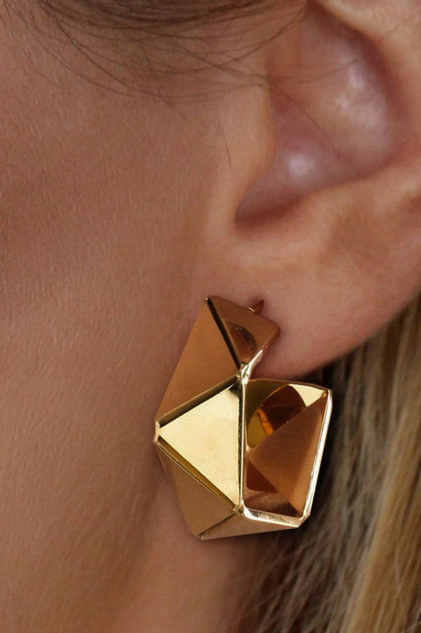 Jagged Hoop Earrings