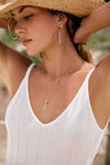 Poppy Drop Hoop Earring