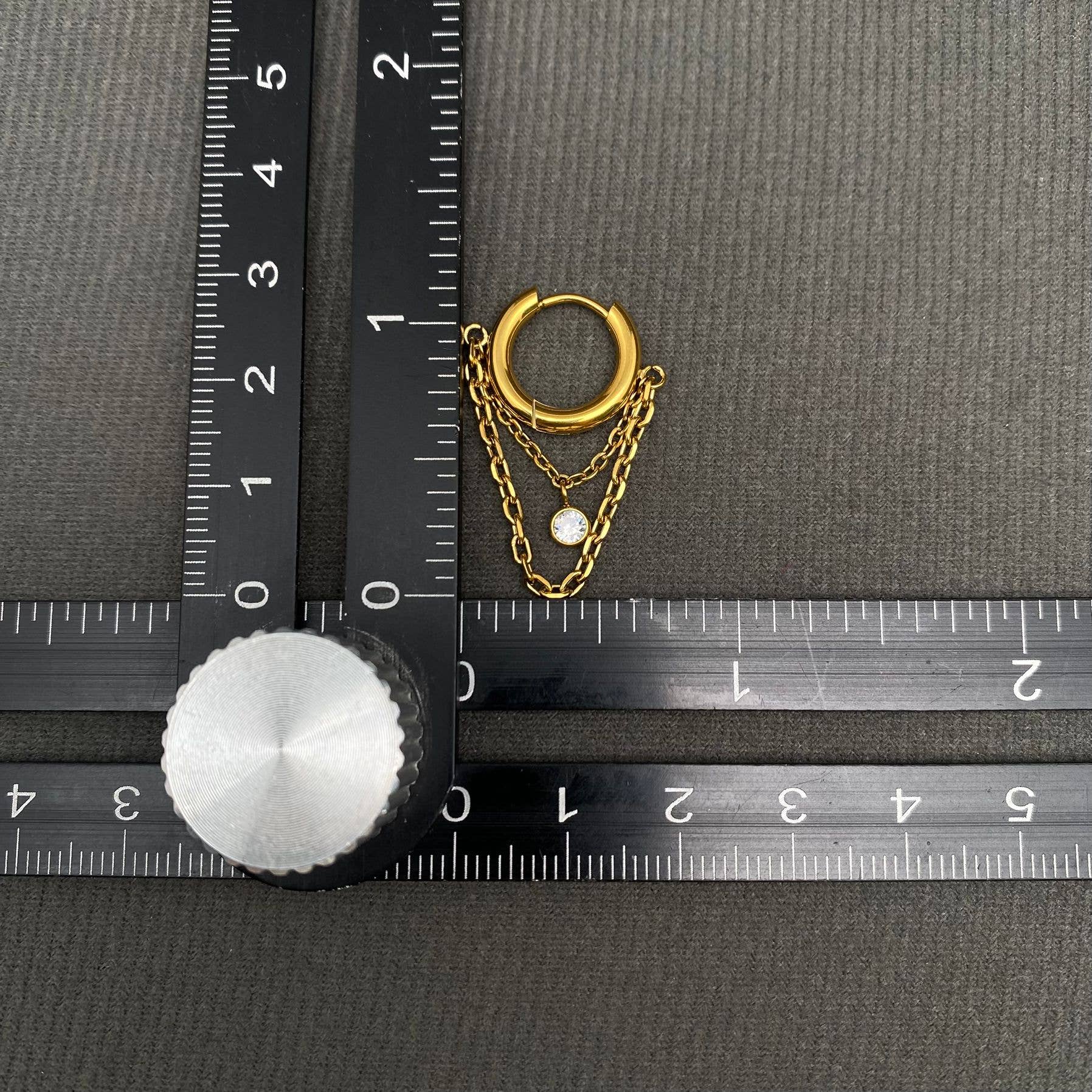 Looped Fringe Huggie Earring