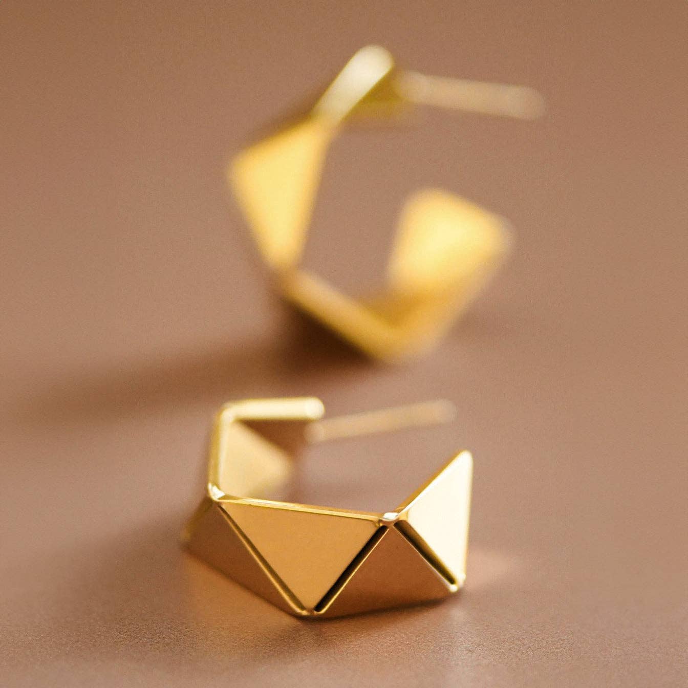 Jagged Hoop Earrings