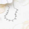 Round Stone Dangle Necklace