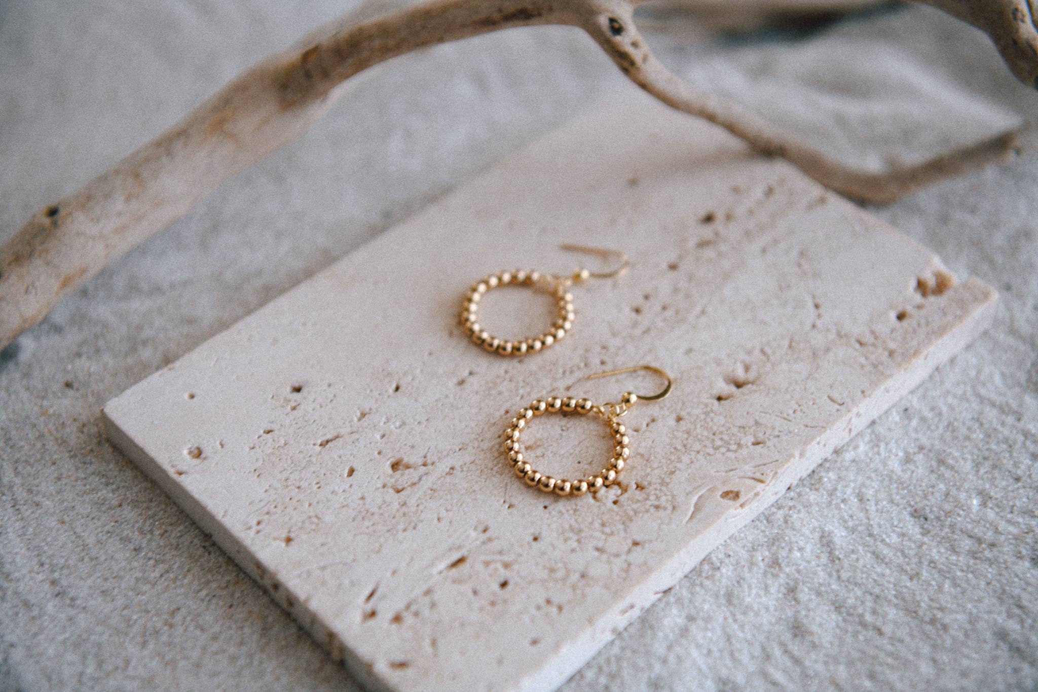 Skye Beaded Hoop Earrings
