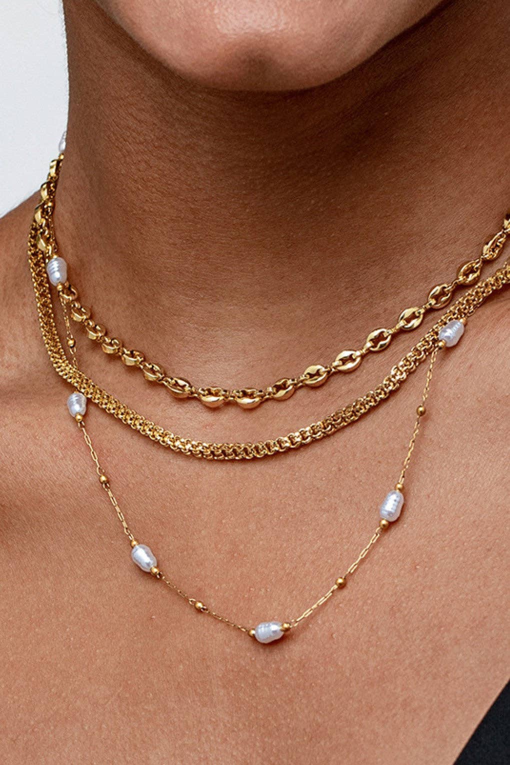 Luna Chunky Pearl Necklace