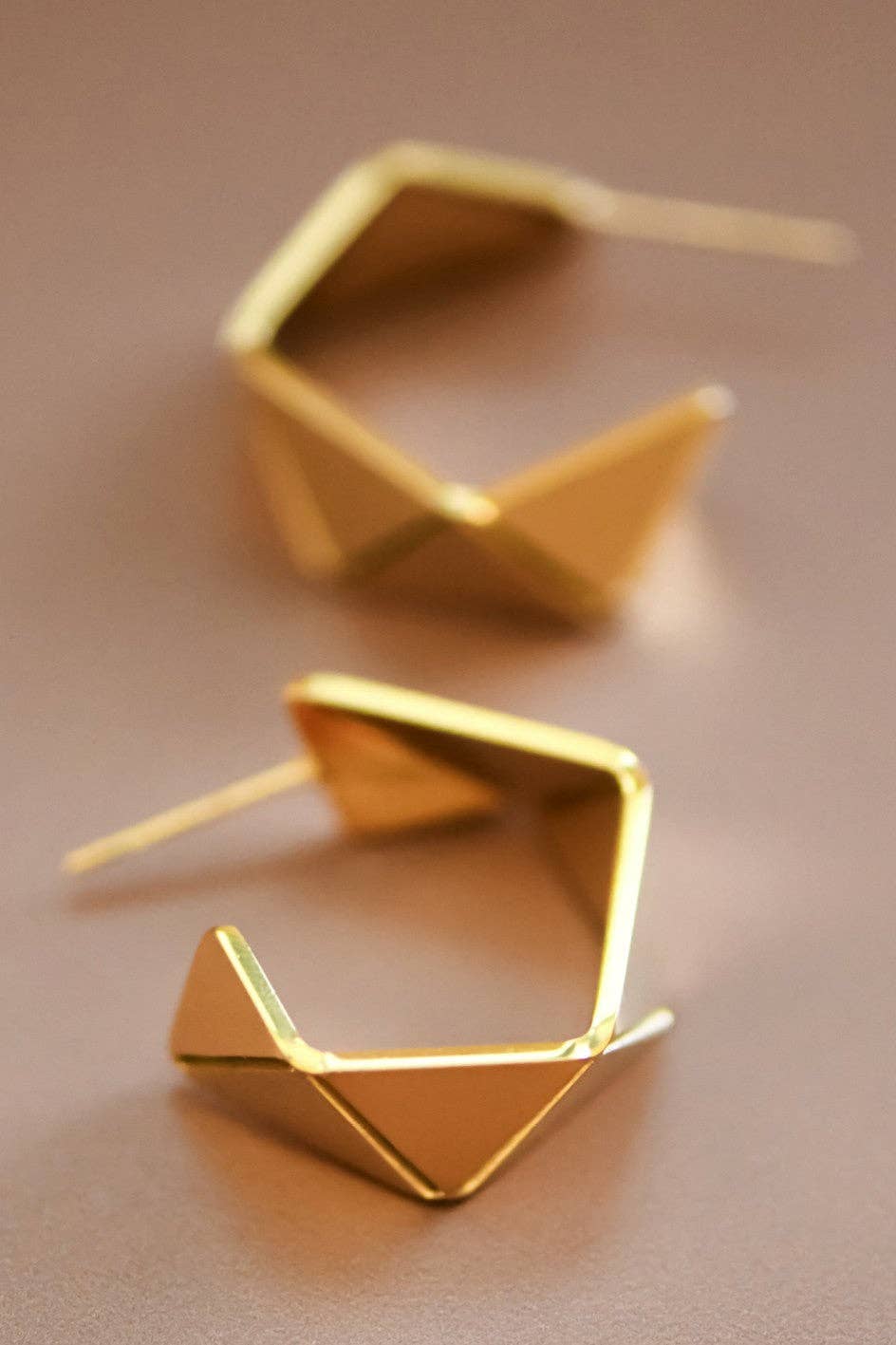 Jagged Hoop Earrings