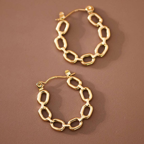 Margot Link Hoop Earrings