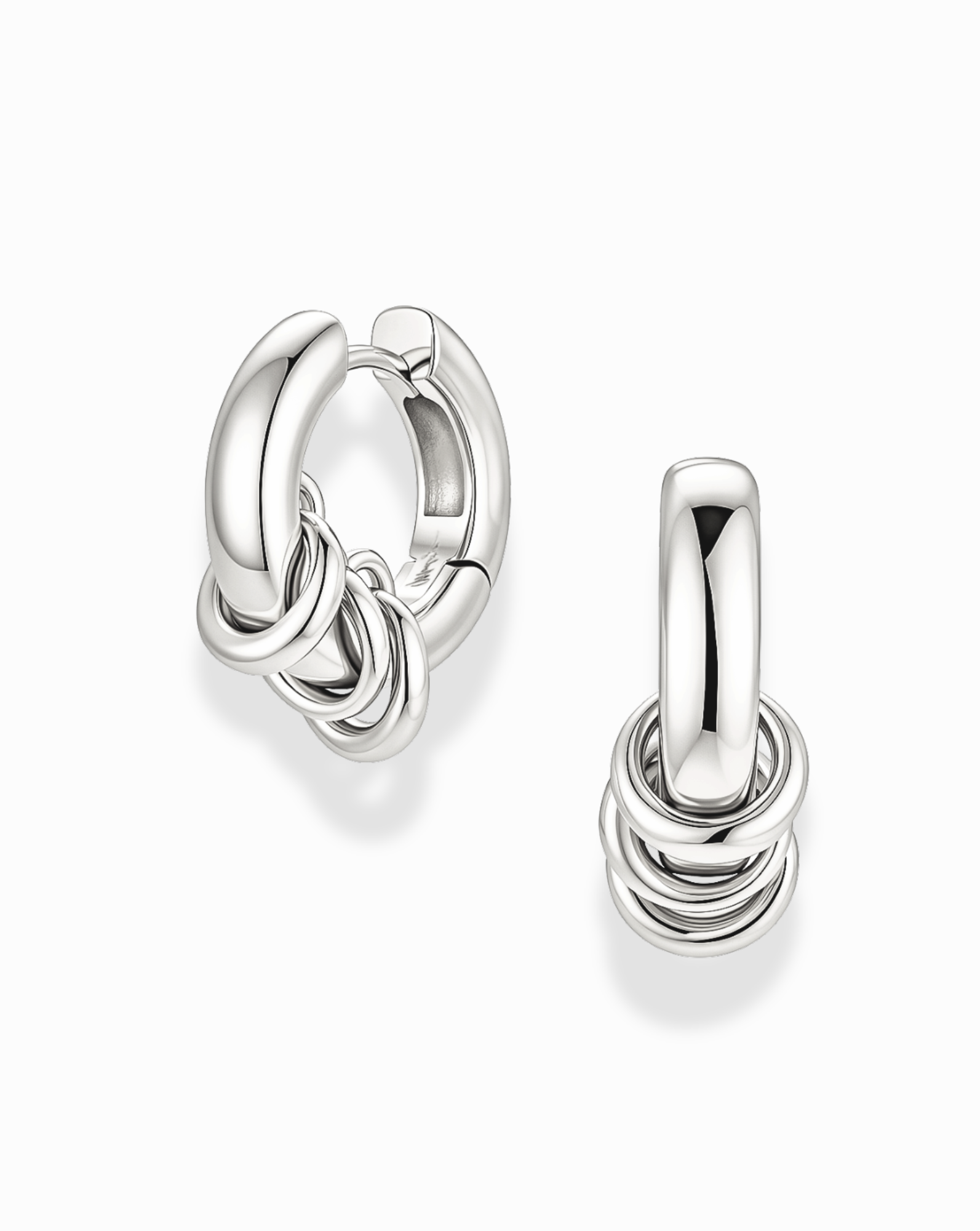 Grande Levi Huggies - Silver
