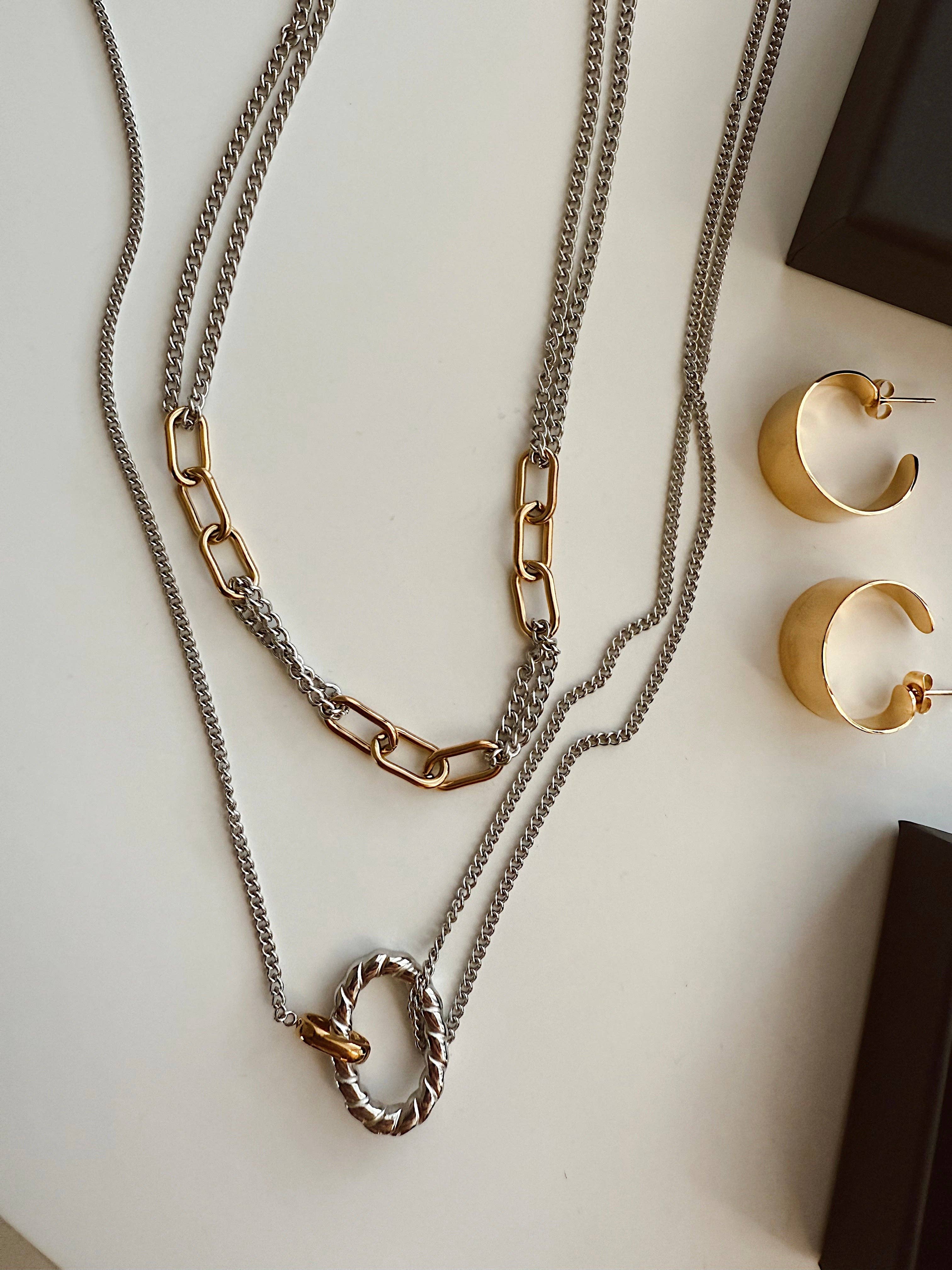 Amelia Mixed Metals Necklace