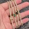 Square Gem Tennis Bracelet