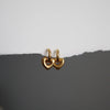 Puffy Heart Hoop Earrings