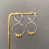 Two Tone Circular Ring Earring