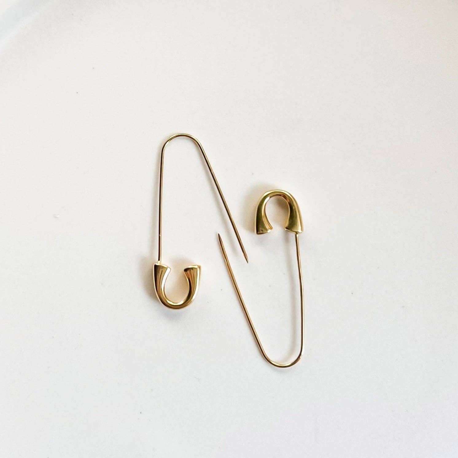 Safety Pin Hoops