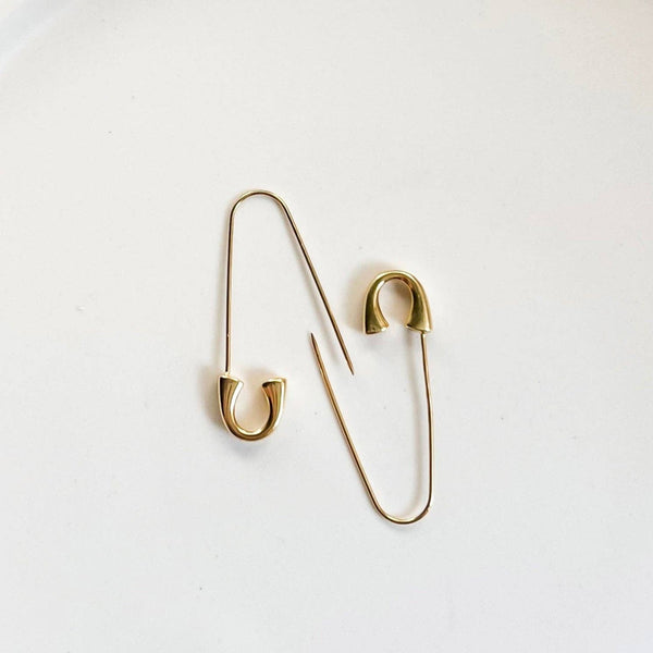 Safety Pin Hoops
