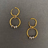 Two Tone Circular Ring Earring