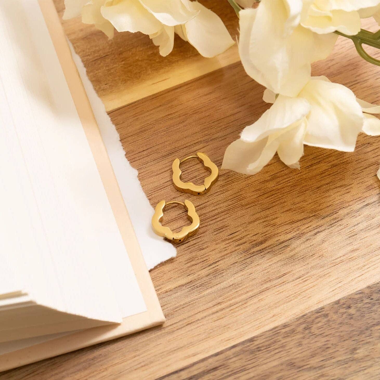 Flora Huggie Earrings