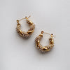 Nolita Hoops | Pearl Gold Twisted Hoops