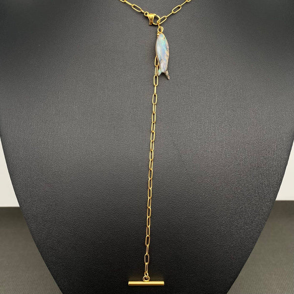 Shell Fish Y Necklace