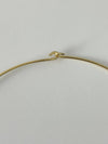 Bezel Charm Choker Necklace 