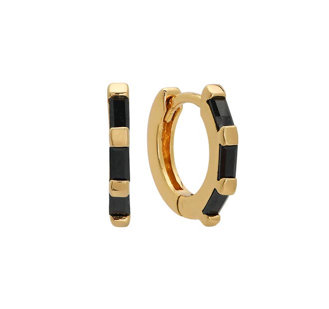 Bernie Baguette Huggie Hoops