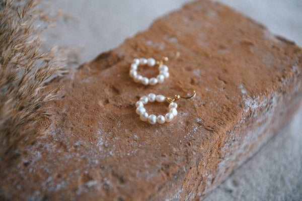 Skye Beaded Hoop Earrings