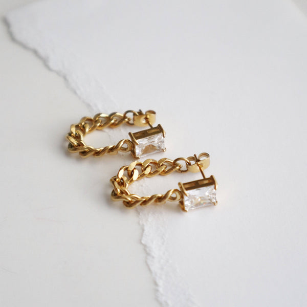Nova Chain Drop Earrings