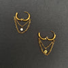 Looped Fringe Huggie Earring