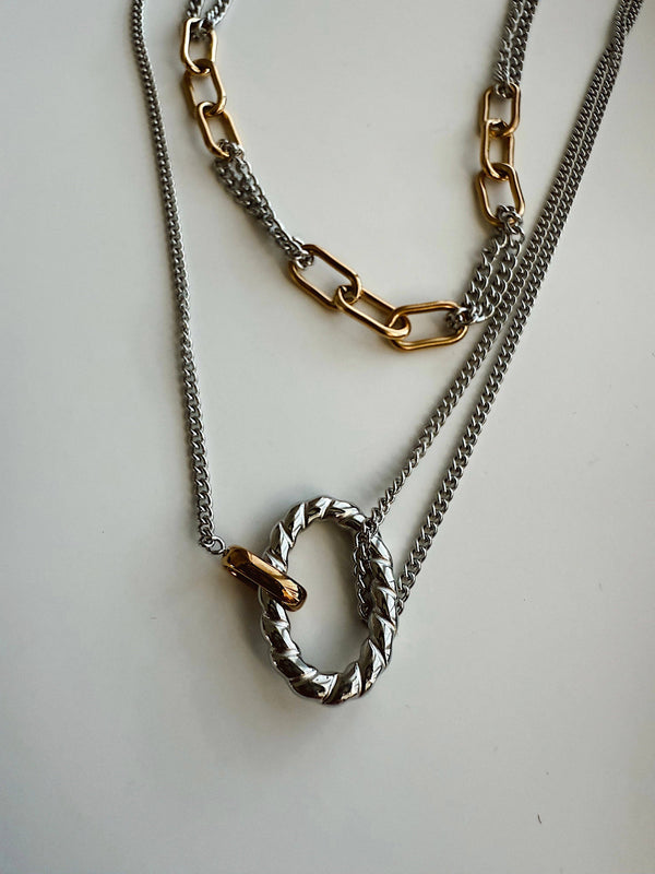 Amelia Mixed Metals Necklace