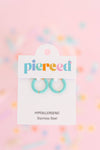 Colored Huggies Earrings