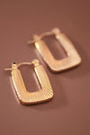 Sydney Square Hoop Earrings