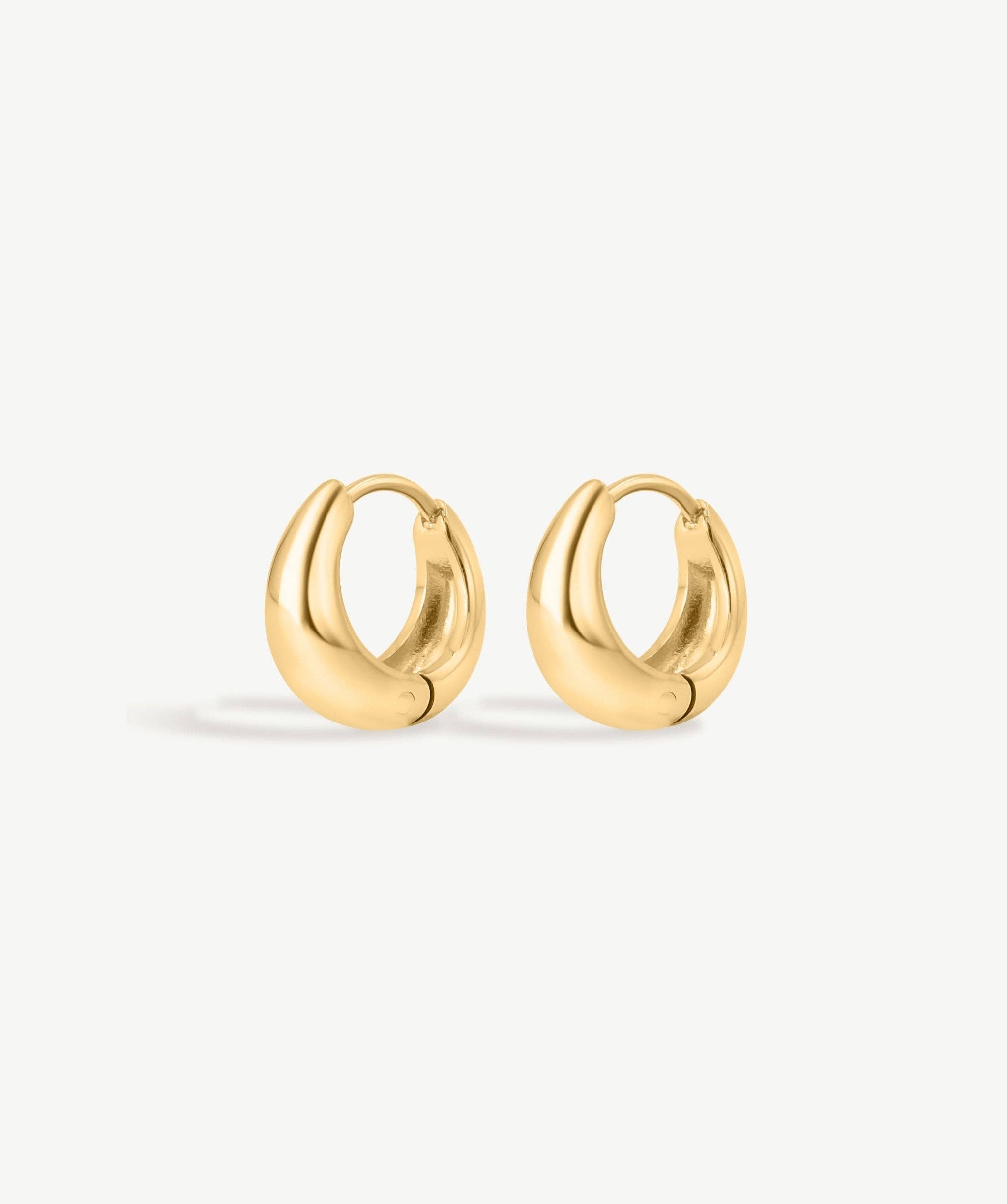 Teardrop Huggie Earrings