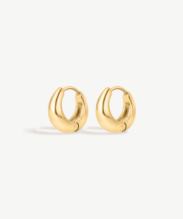 Teardrop Huggie Earrings