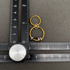 Two Tone Circular Ring Earring